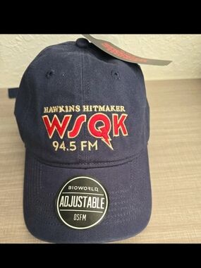 New Stranger Things Season 5 WSQK 94.5 FM Hawkins Hitmaker Hat Bioworld Cap NWT
